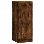 Vidaxl armoire murale chne fum 34, 5x34x90 cm bois d'ingnierie