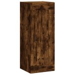 Vidaxl armoire murale ch�ne fum� 34, 5x34x90 cm bois d'ing�nierie