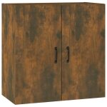 Vidaxl armoire murale ch�ne fum� 60x31x60 cm bois d'ing�nierie