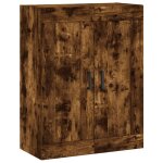 Vidaxl armoire murale ch�ne fum� 69, 5x34x90 cm bois d'ing�nierie
