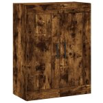 Vidaxl armoire murale ch�ne fum� 69, 5x34x90 cm bois d'ing�nierie