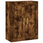 Vidaxl armoire murale ch�ne fum� 69, 5x34x90 cm bois d'ing�nierie