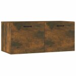 Vidaxl armoire murale ch�ne fum� 80x36, 5x35 cm bois d'ing�nierie