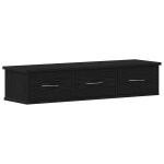 Vidaxl armoire murale chne noir 88x26x18, 5 cm bois d'ingnierie