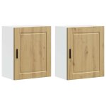 Vidaxl armoires murales de cuisine 2 pcs porto ch�ne artisanal