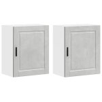 Vidaxl armoires murales de cuisine 2 pcs porto gris b�ton