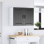 Vidaxl armoire murale de cuisine lucca noir bois d'ing�nierie