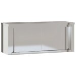 Vidaxl armoire murale de cuisine avec portes coulissantes inox