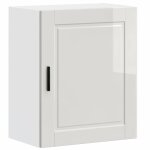 Vidaxl armoire murale de cuisine porto blanc brillant bois ing�nierie