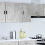 Vidaxl armoire murale de cuisine porto gris bton bois d'ingnierie