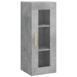 Vidaxl armoire murale gris bton 34, 5x34x90 cm