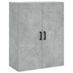 Vidaxl armoire murale gris b�ton 69, 5x34x90 cm