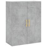 Vidaxl armoire murale gris b�ton 69, 5x34x90 cm