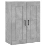 Vidaxl armoire murale gris b�ton 69, 5x34x90 cm bois d'ing�nierie