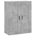 Vidaxl armoire murale gris b�ton 69, 5x34x90 cm bois d'ing�nierie