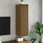 Vidaxl armoire murale marron miel 30x30x100 cm bois de pin massif