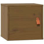 Vidaxl armoire murale marron miel 31, 5x30x30 cm bois de pin massif