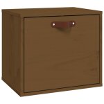 Vidaxl armoire murale marron miel 40x30x35 cm bois de pin massif