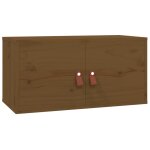 Vidaxl armoire murale marron miel 60x30x30 cm bois de pin massif