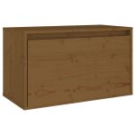 Vidaxl armoire murale marron miel 60x30x35 cm bois de pin massif
