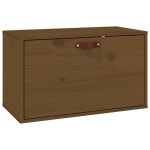 Vidaxl armoire murale marron miel 60x30x35 cm bois de pin massif