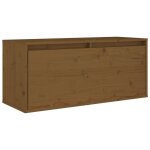 Vidaxl armoire murale marron miel 80x30x35 cm bois de pin massif