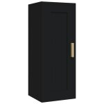 Vidaxl armoire murale noir 35x34x90 cm bois d'ing�nierie