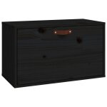 Vidaxl armoire murale noir 60x30x35 cm bois de pin massif Vidaxl armoire murale noir 60x30x35 cm bois de pin massif