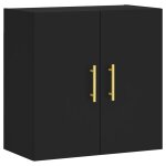 Vidaxl armoire murale noir 60x31x60 cm bois d'ingnierie