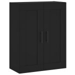 Vidaxl armoire murale noir 69, 5x34x90 cm bois d'ing�nierie