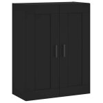 Vidaxl armoire murale noir 69, 5x34x90 cm bois d'ing�nierie
