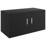 Vidaxl armoire murale noir 80x39x40 cm bois d'ingnierie