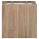 Vidaxl armoire murale de salle de bain 46x25, 5x40 cm bois teck massif