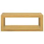 Vidaxl armoire murale de salle de bain 90x45x35 cm bois de teck solide