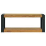 Vidaxl armoire murale de salle de bain 90x45x35 cm bois de teck solide
