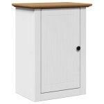 Vidaxl armoire murale de salle de bain bodo blanc et marron 44x30x60cm