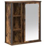 Vidaxl armoire murale de salle de bain miroir chne fum 50x21x60 cm