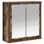 Vidaxl armoire murale de salle de bain miroir chne fum 60x21x60 cm