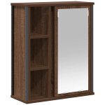 Vidaxl armoire murale de salle de bain miroir chne marron 50x21x60 cm