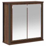 Vidaxl armoire murale de salle de bain miroir chne marron 60x21x60 cm