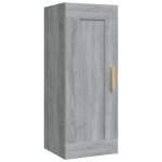 Vidaxl armoire murale sonoma gris 35x34x90 cm bois d'ing�nierie