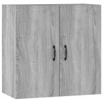 Vidaxl armoire murale sonoma gris 60x31x60 cm bois d'ing�nierie