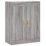Vidaxl armoire murale sonoma gris 69, 5x34x90 cm bois d'ing�nierie