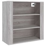 Vidaxl armoire murale sonoma gris 80x33x80 cm bois d'ing�nierie