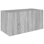 Vidaxl armoire murale sonoma gris 80x39x40 cm bois d'ingnierie