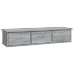 Vidaxl armoire murale sonoma gris 88x26x18, 5 cm bois d'ing�nierie