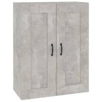 Vidaxl armoire murale suspendue gris b�ton 69, 5x32, 5x90 cm
