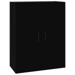 Vidaxl armoire murale suspendue noir 69, 5x32, 5x90 cm