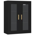 Vidaxl armoire murale suspendue noir 69, 5x34x90 cm