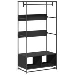 Vidaxl armoire noir 90x50x180 cm bois d?ingénierie Vidaxl armoire noir 90x50x180 cm bois d?ingénierie